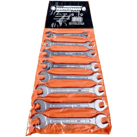 Brueder Mannesmann Tools M 110-08 Socket Ring Spanner Set 8 Piece Set