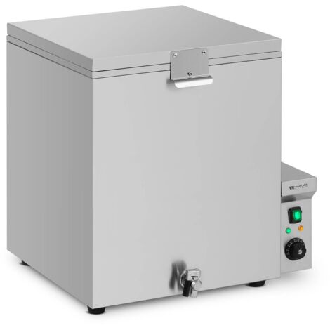 Brühkessel für Geflügel Brühautomat Brühmaschine 7 - 8 Hühner Edelstahl 3.000 W - Schwarz, Silbern