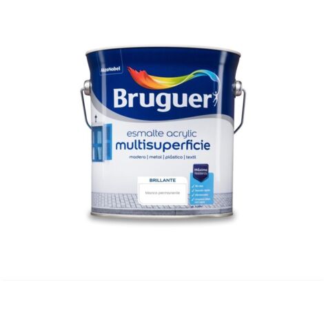 Bruguer Acrylic Multisuperficie Esmalte al agua Brillante Blanco Permanente 4 L