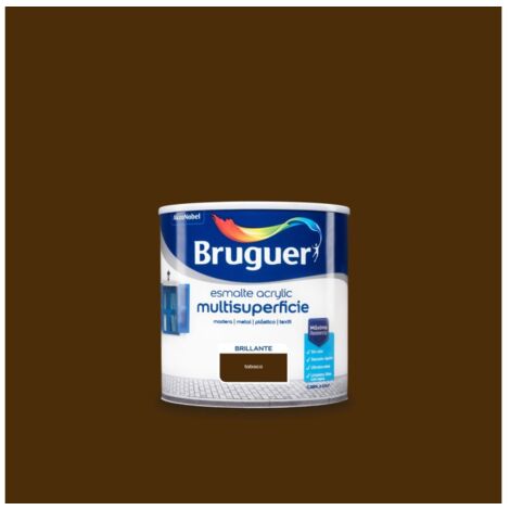 Bruguer Acrylic Multisuperficie Esmalte al agua Brillante Tabaco 250 ml