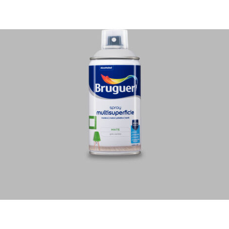 Bruguer Acrylic Multisuperficie Esmalte al agua en Spray Mate Gris Ceniza 300 ml