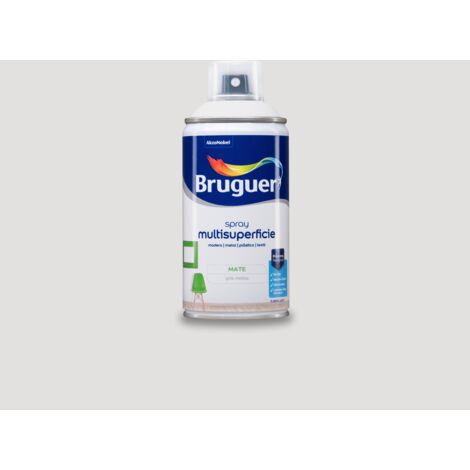 Bruguer Acrylic Multisuperficie Esmalte al agua en spray Mate Gris Niebla 300 ml