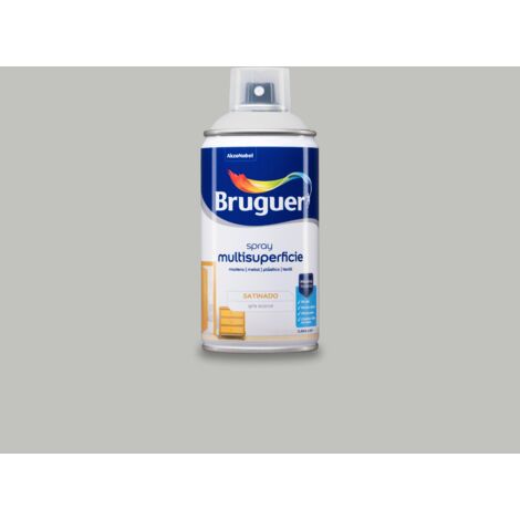 Bruguer Acrylic Multisuperficie Esmalte al agua en Spray Satinado Gris Suave 300 ml