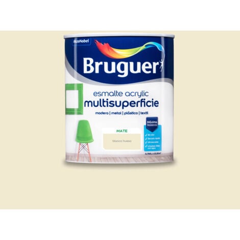 Bruguer Acrylic Multisuperficie Esmalte al agua Mate Blanco Hueso 750 ml