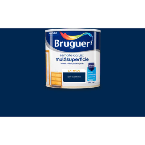 Bruguer Acrylic Multisuperficie Esmalte al agua Satinado Azul Cantábrico 250 ml