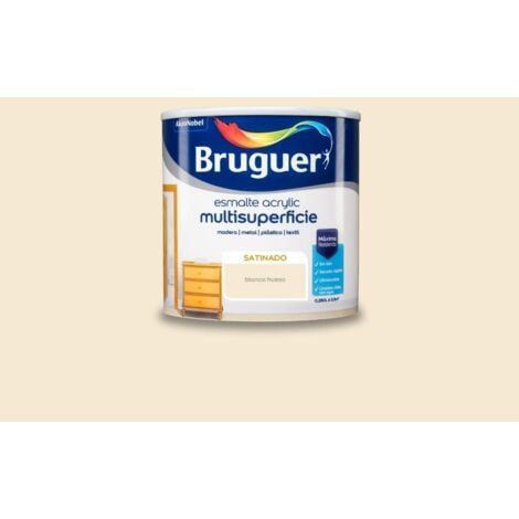 Bruguer Acrylic Multisuperficie Esmalte al agua Satinado Blanco hueso 250 ml