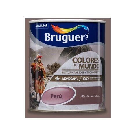 Bruguer Colores del Mundo Pintura para paredes monocapa Perú Piedra Natural 750 ml