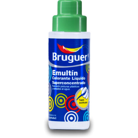 Bruguer Emultín Colorante Líquido Superconcentrado para pinturas y esmaltes Verde Hierba 100 ml