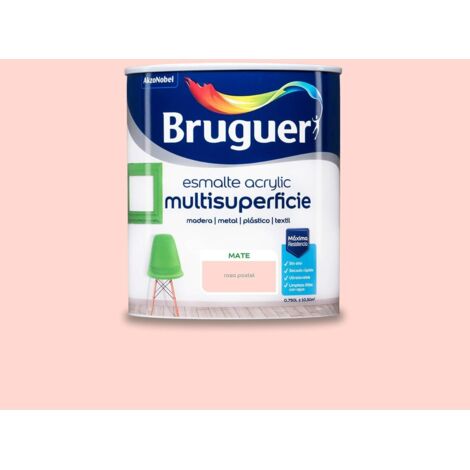 Bruguer Esmalte al agua Acrylic Mate Rosa pastel 750 ml