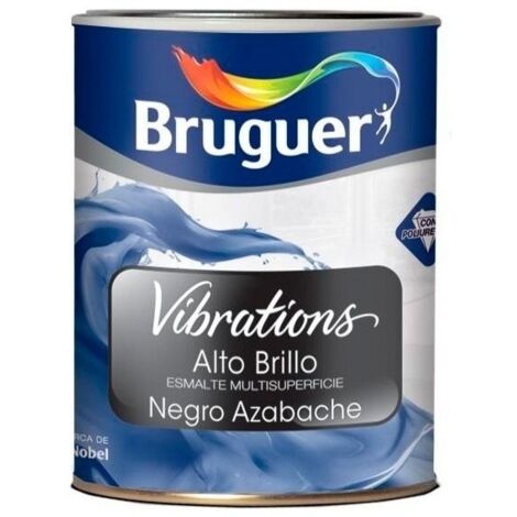 Bruguer Esmalte multisuperficie Vibrations alto brillo Negro azabache 1 Lt