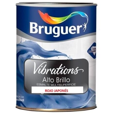 Bruguer Esmalte multisuperficie Vibrations alto brillo Rojo japonés 1 Lt