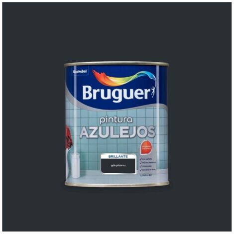 Bruguer Esmalte para azulejos cocinas y baños Gris pizarra 750 Ml