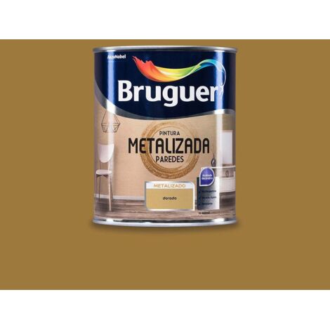 Bruguer Pintura metalizada paredes Dorado 1 Lt