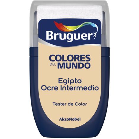 Bruguer Tester Colores del Mundo Pintura para paredes monocapa Egipto Ocre Intermedio 30 ml