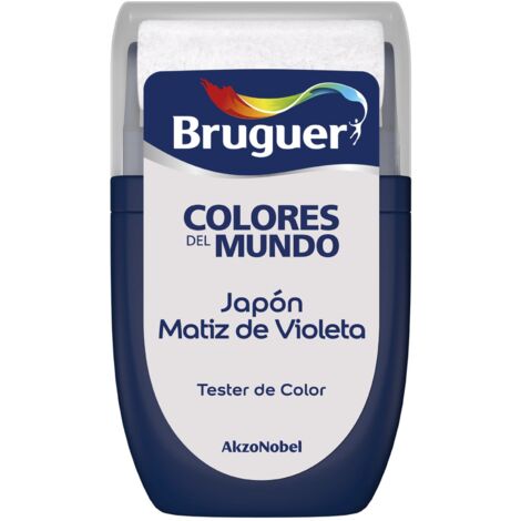 Bruguer Tester Colores del Mundo Pintura para paredes monocapa Japón Matiz de Violeta 30 ml