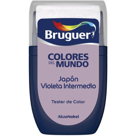 Bruguer Tester Colores del Mundo Pintura para paredes monocapa Japón Violeta Intermedio 30 ml