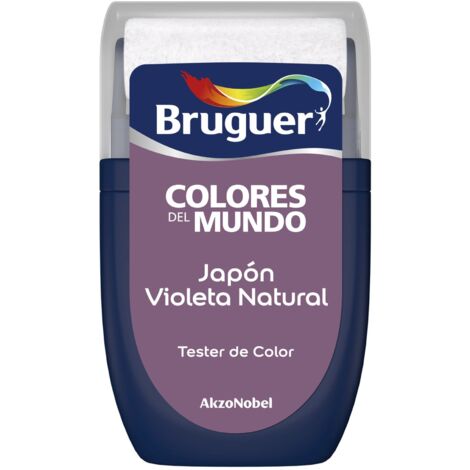 Bruguer Tester Colores del Mundo Pintura para paredes monocapa Japón Violeta Natural 30 ml