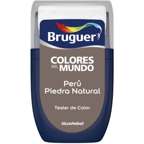 Bruguer Tester Colores del Mundo Pintura para paredes monocapa Perú Piedra Natural 30 ml
