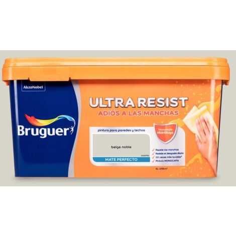 Bruguer ULTRA RESIST Pintura para paredes ultra lavable Beige Noble 4L