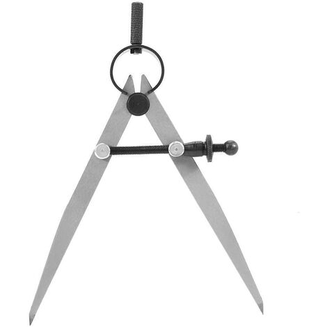 Brújula de punta seca de cuero, divisor de resorte, herramienta de artesanía para rascar giratoria, brújula de artesanía de cuero ajustable, herramientas de costura Diy de 110Mm, divisor de ala