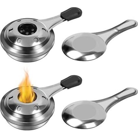 Brûleur à Alcool. 2Pcs /4 Pcs Brûleur d'alcool pour Fondue Cuisinière à Alcool Portable pour Barbecue. Camping. Randonnée. Cuisson
