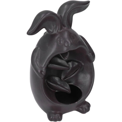 Brûleur à Encens Lapin Cascade Zen, Décoration Maison Parfumée Élégante