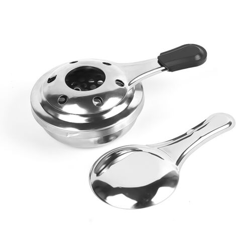 Brûleur à fondue 9 cm en acier inoxydable – Puissance élevée pour fondues et buffets – Montage sans outils
