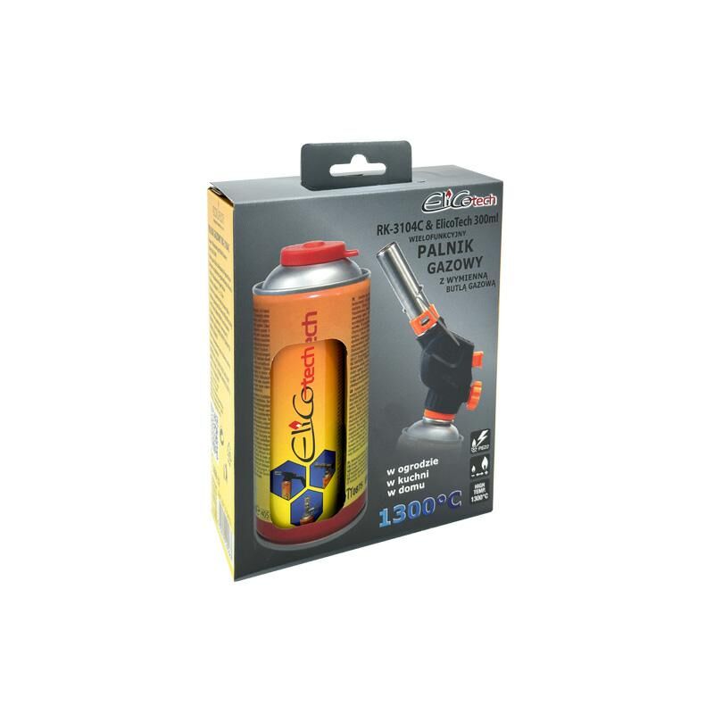 Elico palnik gazowy rk-3104c+gaz 300ml