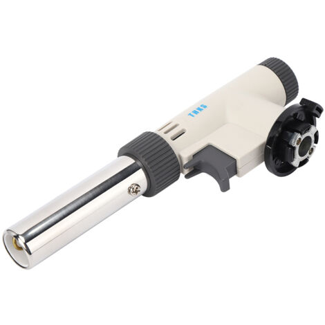 Bruleur à Gaz Portable Réglable avec Allumage Pression pour Barbecue Extérieur 1300℃