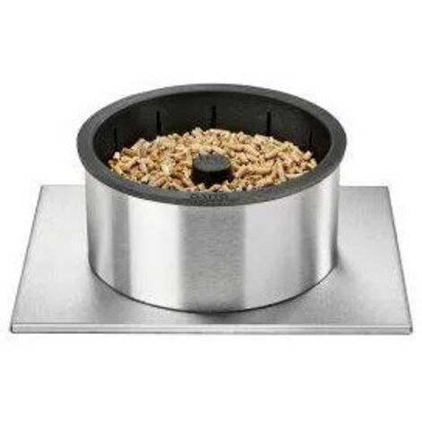 Brûleur à granulés Q20 pour insert et poêle – Capacité 1,7 kg – Puissance 10 kW – Longueur plaque inox 360 mm – Installation rapide – Amphora