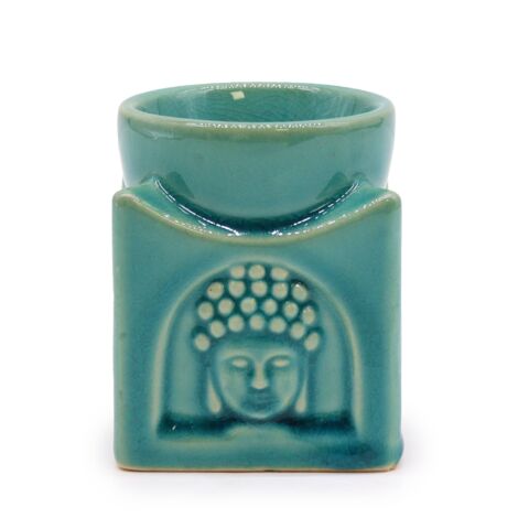Brûleur Bouddha Carré - Turquoise Doux- Vendu par 1