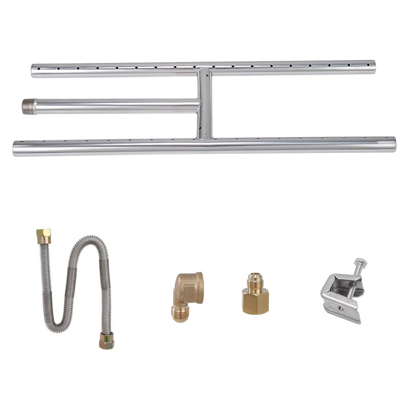 Brûleur de Brasero Encastrable Accessoires 18 inch pour Utilisation Interieure et Exterieure Maison Jardin
