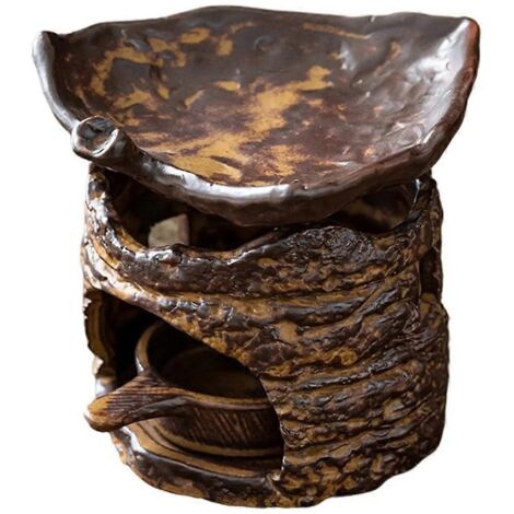 Brûleur de cire fondue style rétro, brûleur à huile, porte-bougie chauffe-plat ---