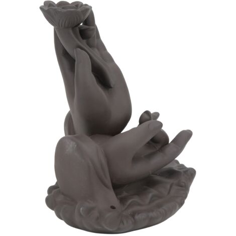 Brûleur d'Encens Cascade Fumée Zen, Support Encens Retour pour Salon Bureau Chambre Sérénité
