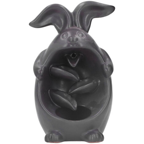 Brûleur d'Encens en Forme de Lapin, Cascade à Contre-courant Élégant, Décoration Parfumée pour la Maison
