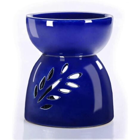 Brûleur d'huiles essentielles 2024, brûleur à cire en céramique, porte-bougie chauffe-plat, lampe d'aromathérapie florale, diffuseur d'huiles essentielles