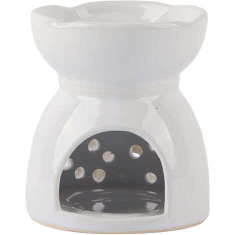 Brûleur d'huiles essentielles en céramique avec lumière LED pour aromathérapie