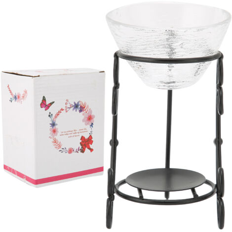 Brûleur d'Huiles Essentielles en Fer Forgé pour Aromathérapie - Diffuseur de Parfum d'Intérieur Décoratif