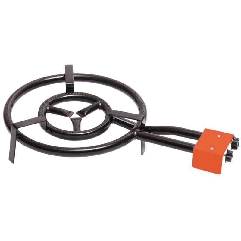 Brûleur double gaz Ø500mm pour poêles à paella de Ø360mm à Ø700mm