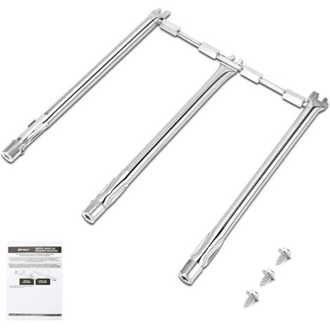 Brûleur en acier inoxydable 69787 45,3 cm pour Weber Spirit 300 Series, Spirit E310 S310 E320 S320 E330 S330 (avec boutons avant) pour Weber Spirit II//LX 310, pièces de rechange pour barbecue