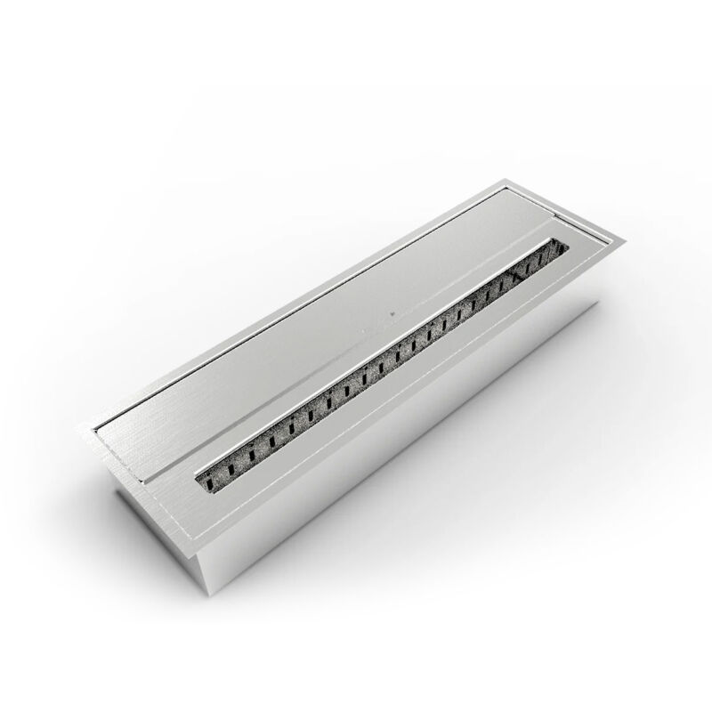 Frankystar - Brûleur éthanol pour cheminée 4,5 l, en acier inoxydable 61x18,7xH9,5 cm