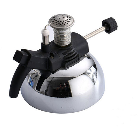 Brûleur gaz pour siphon table, Cuisinière à café extérieur, Micro-brûleur à gaz en acier inoxydable, Cuisinière portable, Chauffe fondue, avec cadre en aluminium LO-Ron