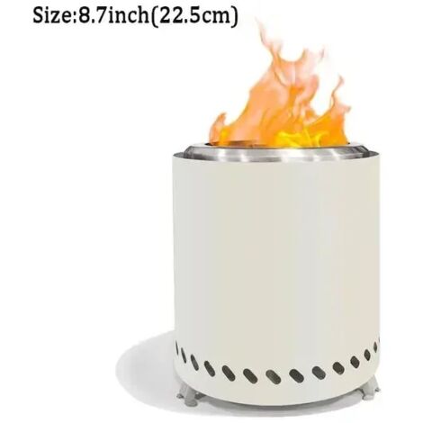 Brûleur portable en acier inoxydable, mini poêle à bois, foyer pour feu de camp, brasero sans fumée pour camping en extérieur, réchaud de cuisson portable