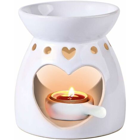 Bruleur Bougie En Ceramique Avec Coffret Cadeau Bruleur Tartelette Motif Etoiles Aromatherapie Bruleur Huile Essentielle Avec Porte Bougie Pour Decoration Maison Meditation Idee Cadeau