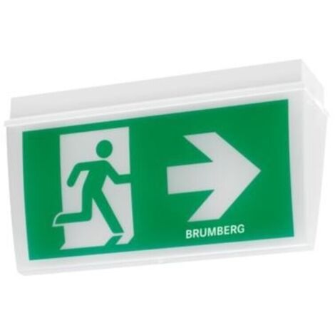Brumberg Leuchten LED-Rettungszeichenleuchte mit Piktogramm, 3/8h 79030004