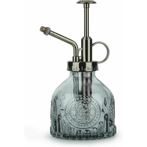 Brume pour plantes en verre 200 ml, flacon pulvérisateur vintage avec pompe supérieure brumisation fine, pulvérisateur de fleurs de jardin, petit arrosoir décoratif, cadeau pour plantes succu