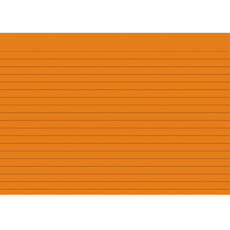 BRUNNEN Karteikarte BRUNNEN DIN A5 quer liniert orange 100 St./Pack.