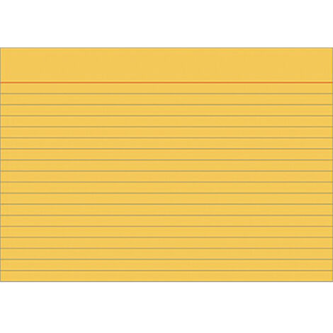 BRUNNEN Karteikarte BRUNNEN DIN A7 quer liniert orange 100 St./Pack.