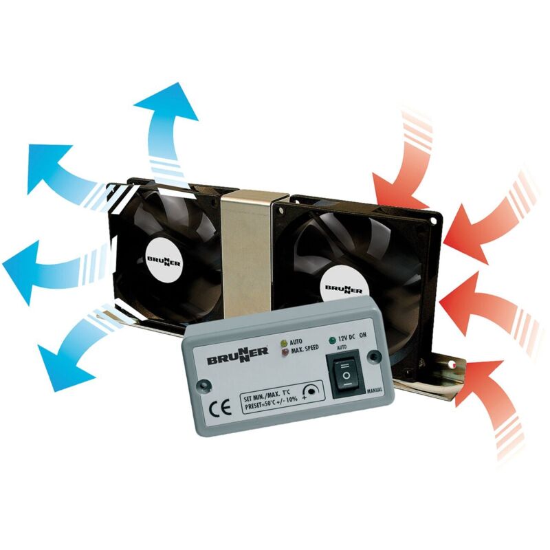 Turbo Ventilateurs pour frigo de camping-car 'maxi froid' Brunner