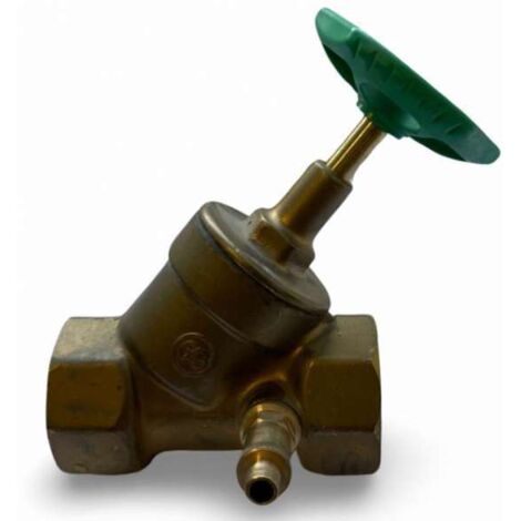 BRUSE Freistromventil 1 1/4" DN32 mit steigender Spindel Schrägsitz mit Entleerung